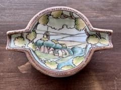オールドノリタケ 灰皿 風景画 ハンドペイント 点線盛り - メルカリ