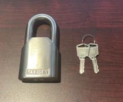 【新品未使用】タキゲン C-1547-50 ステンレス南京錠 キーNo.0200のサムネイル