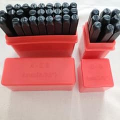 レザークラフト 刻印セット A-Z& 0-9 4mm　36本のサムネイル