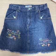 Angel Blue 刺繍デニムスカート 130cm - メルカリ