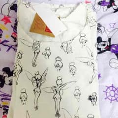 【ほぼ未使用】ユニクロ Tシャツ ディズニー ティンカーベル XL レディースのサムネイル