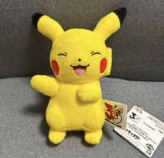 [新品タグ付き]ポケモン いろんなおかお ぬいぐるみ ピカチュウ 30周年　笑顔