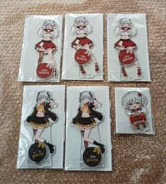GIGO限定　猫麦とろろ　アイドルコレクション　アクリルスタンド計6個　新品