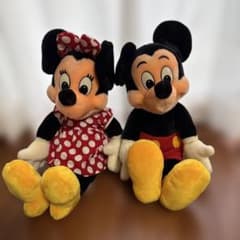 激レアミッキー・ミニー ぬいぐるみレトロ 東京ディズニーランド開園