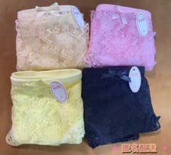 匿名配送新品レディースレースショーツ L女性用下着女性パンツ４色セット送料無料のサムネイル