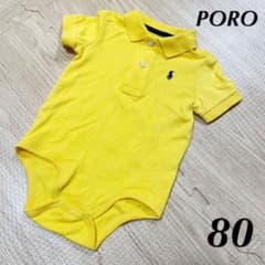 美品✨ラルフローレン ロンパース  ポロシャツ　イエロー　ベビー　80のサムネイル