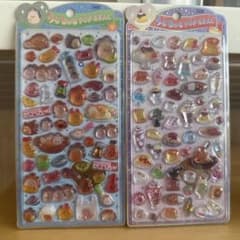 正規品　新作うるちゅるポップシール　オイスターとレトロ喫茶　２枚セットのサムネイル