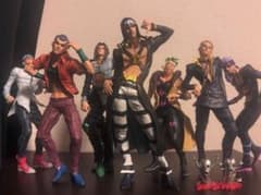 ジョジョの奇妙な冒険 暗殺チーム フィギュア 7体セット(箱付き)+メタリカ2体のサムネイル