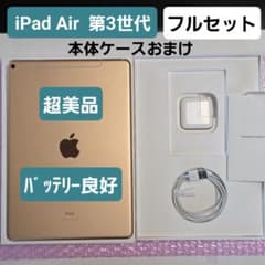 超美品 iPad Air 第3世代 バッテリー良好 フルセット ケースおまけ