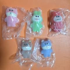 むにゅ/ミニチュアマスコット/ガチャ/フロッキー/未開封5個セットのサムネイル