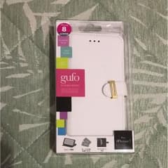 iPhone7、8対応 手帳型ケース gufo 白のサムネイル