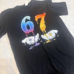 グラフィックプリント Tシャツ ブラック 67のサムネイル