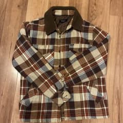 Brixton チェック柄 ボア襟 ジャケット Mのサムネイル