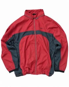 【90s】 NIKE ナイロン ジャケット 黒 赤 ビンテージ VINTAGEのサムネイル
