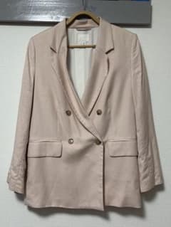 H&M テーラードジャケット ピンクベージュ　サイズEURO/S , US/Sのサムネイル