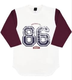 ★新品未使用★ 86 VINTAGE BASEBALL ラグランTシャツ　7分袖のサムネイル