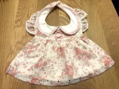 mezzo piano メゾピアノ ベビースタイ 花柄刺繍のサムネイル