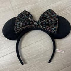 Disney ミニーマウス カチューシャ ブラック ラインストーンのサムネイル