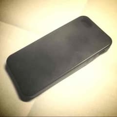 iPhone5S/5C/5用 シリコンケース 黒のサムネイル