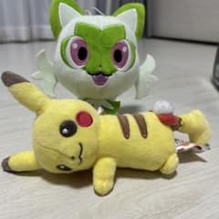 ピカチュウ ニャオハ ポケモンぬいぐるみセットのサムネイル