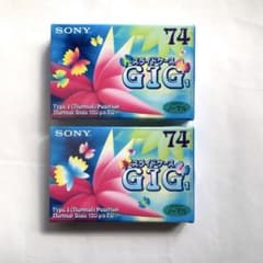 SONY カセットテープ GIG ノーマルポジション 74分 2本セット 未開封のサムネイル