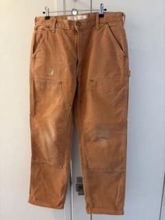 【Carhartt】34×30ダブルニーB01ダック生地ワークパンツ(USA産)のサムネイル