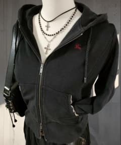 Burberry London ジップアップパーカー ブラック M BURBERRY LONDON ジップアップパーカー ブラック サイズ2 - メルカリ