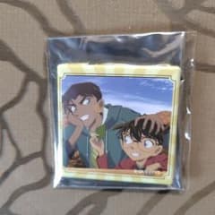 [新品未使用]　コナンランドメモリアル缶バッジ　服部平次　 江戸川コナン+おまけ