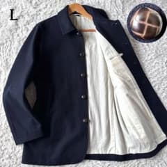 極美品 希少 ディーゼル 刻印銀ボタン メルトンウール ピーコート 濃紺 L 極美品 無印良品 ウール メルトン ピーコート 胡桃ボタン ネイビー 紺