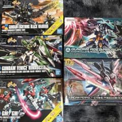 HG ガンプラ ガンダムビルド5種セット 未組立（バラ売り対応可能）のサムネイル