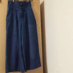 しまむら♡新品 ハイウエストデニムワイドパンツのサムネイル