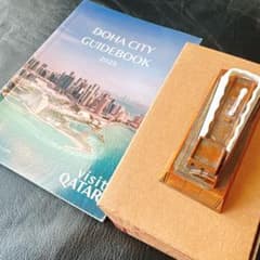 豪華ガイドマップ付き】カタール館 木製のパビリオン模型 新品未