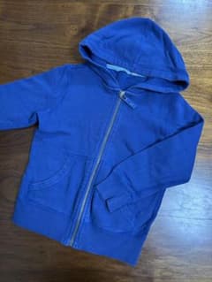 UNIQLO キッズ フルジップパーカー ブルー 120cm