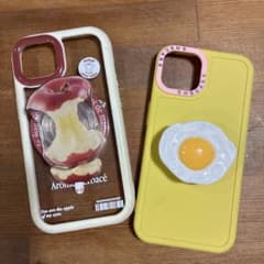 リンゴ・目玉焼きデザインiPhone13ケースのサムネイル