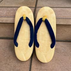 子供用 草履 紺色鼻緒のサムネイル