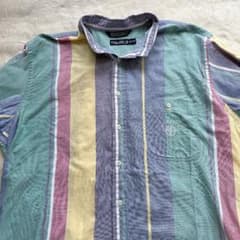 NAUTICA マルチストライプ 長袖シャツ 古着 ビンテージ 90sのサムネイル