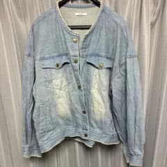 RUUBON デニムジャケット ノーカラーのサムネイル