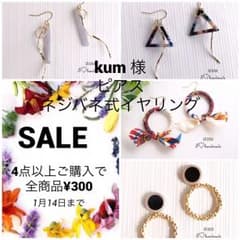 kum 様 ピアス＆ネジバネ式イヤリングのサムネイル