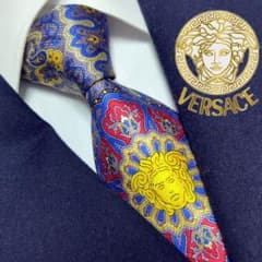 ジャンニヴェルサーチ メデューサ リーフ ヴィンテージ シルクネクタイ ジャンニヴェルサーチ メデューサ リーフ ヴィンテージ シルク