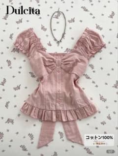 【SHEIN】半袖ブラウス ピンク Sサイズのサムネイル