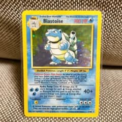 希少 海外版初期 ポケモンカード 英語版 カメックス Blastoise ホロ