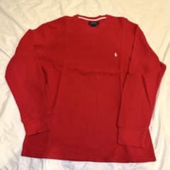 Polo Ralph Lauren ワッフルニット レッド Lのサムネイル