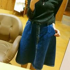 moussy デニム フレアスカートのサムネイル