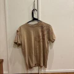 和柄 プリント 半袖Tシャツ ベージュのサムネイル
