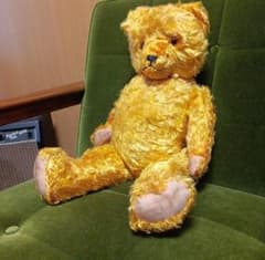 アンティーク　ゴールドモヘア　テディベア　英国　ドイツ　Steiff　レトロのサムネイル