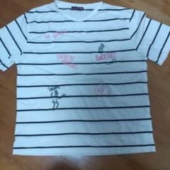 lovetoxic ボーダー ポケット付き Tシャツのサムネイル