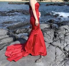 YNS wedding マーメイドドレス　赤 楽天市場】ウェディングドレス ウエディングドレス マーメイド