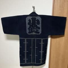 藍染め 刺し子 刺子 法被 長半纏 古布 - メルカリ