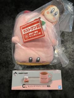 이치 반 복권 별의 커비 Kirby Café C 상 머그 & 플레이트 & 라스트 원상