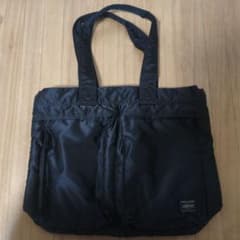 【美品】PORTER トートバッグ ブラック　タンカーのサムネイル